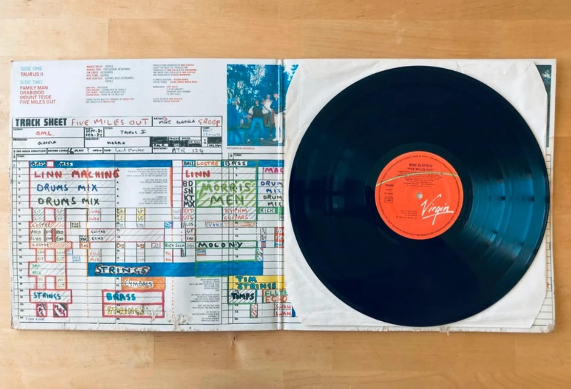 Vinyl record 33rpm Mike Oldfield Miles Out. – photo 3